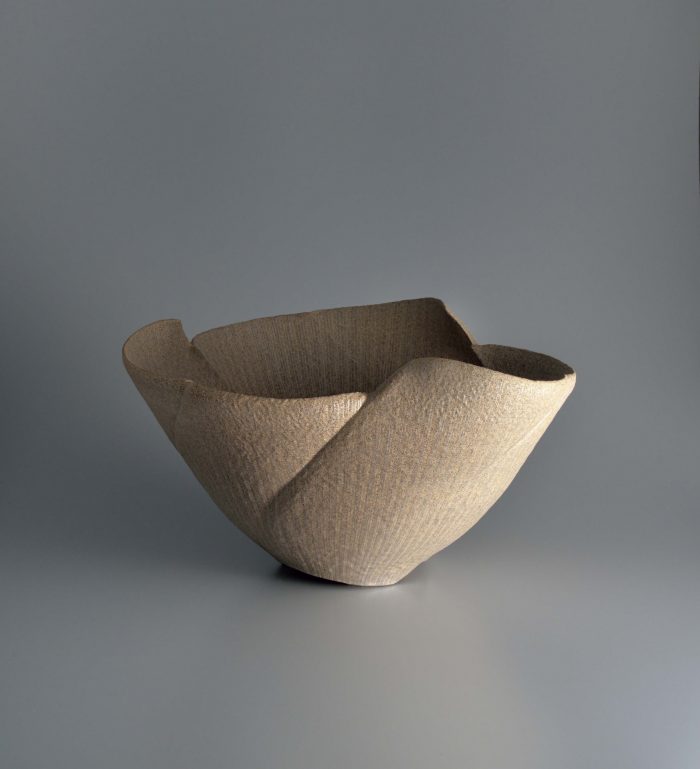 無名異 線紋 鉢 径43×高25㎝