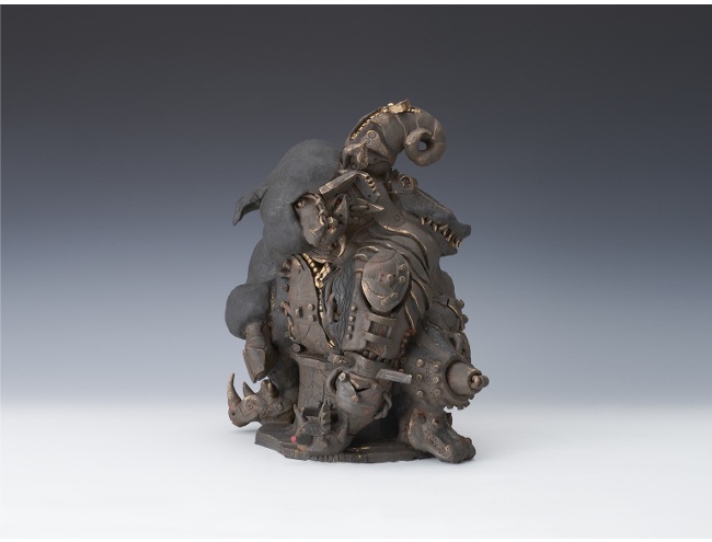 「悪い奴ら」H38 × W38 × D26cm 陶