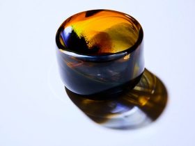 「筑波山の夕暮れ」 φ12×H8cm ガラス 2025年