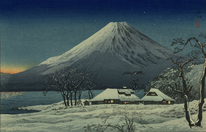 高橋松亭《山中湖》昭和4年〜6年