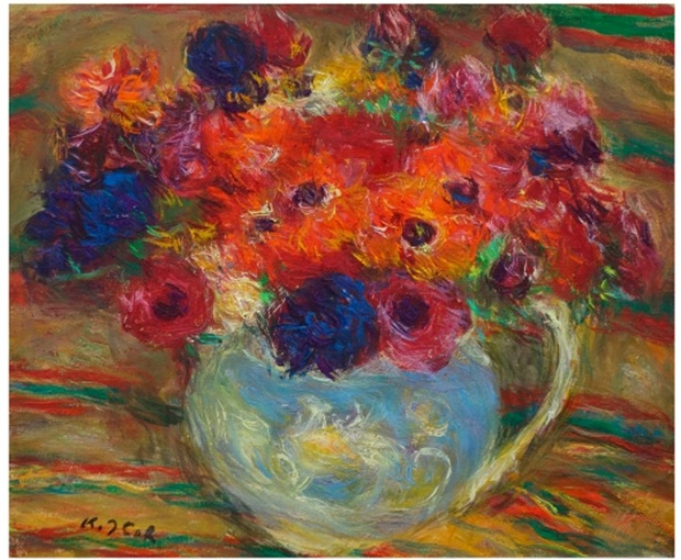 伊藤清永「花」（F8号）