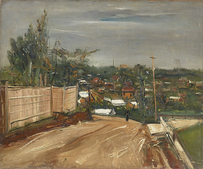 佐伯祐三《下落合風景》1926 年 大阪中之島美術館蔵