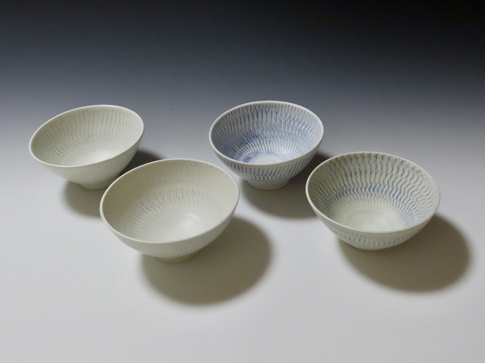 「飯椀」（飛鉋）
サイズ　：約径12.5×高さ6.5cm（個々で異なります）