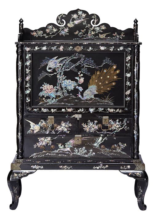 「青貝細工ビューロー」日本　明治時代　神奈川県立歴史博物館寄託　金子皓彦コレクション