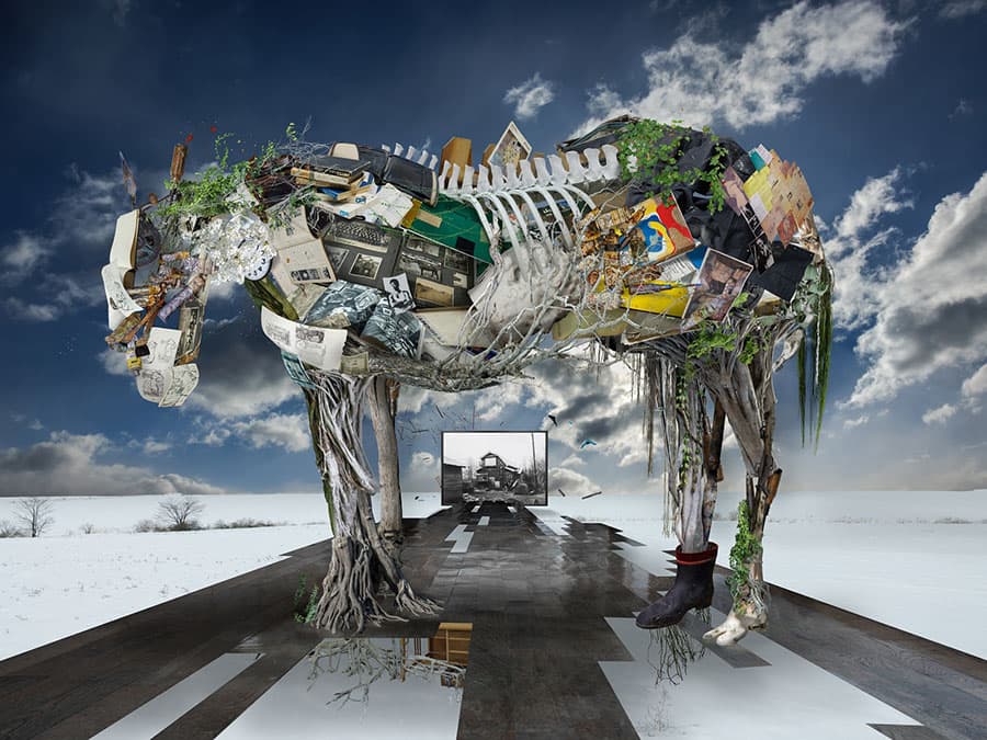 クスミエリカ 《跡形の馬》 2025年、作家蔵