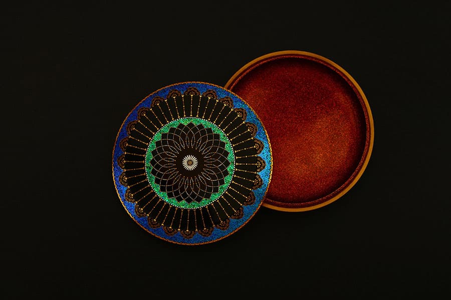 「螺鈿平文香合」日本　橋本千毅　2021年　個人蔵