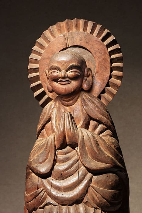 木喰上人《地蔵菩薩像》1801年　日本民藝館蔵