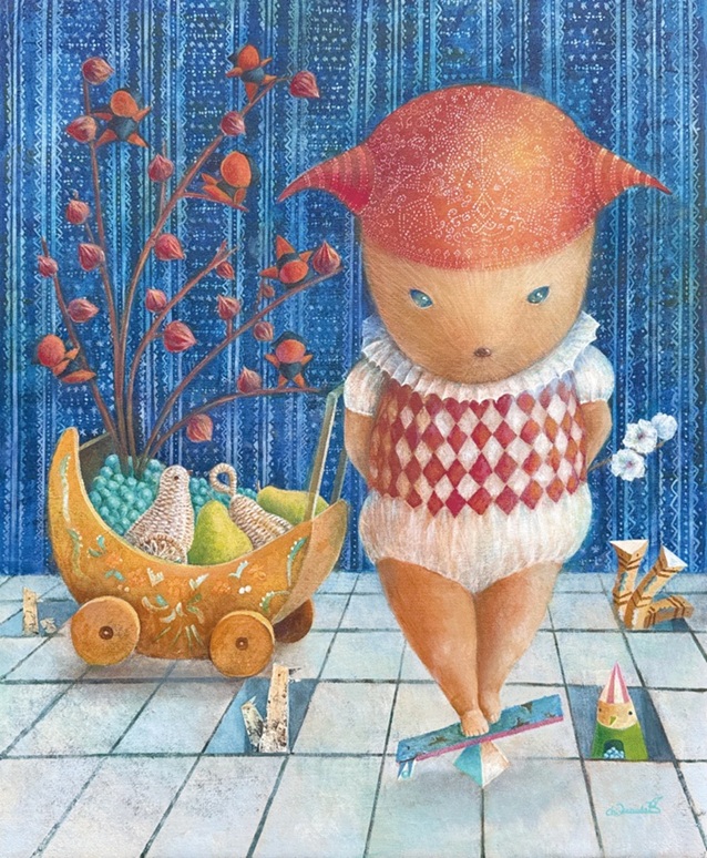 金田千加子「ローゼルとさるぼぼ」