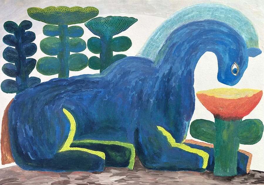 うめだ よしの（日本）《花といっしょ》