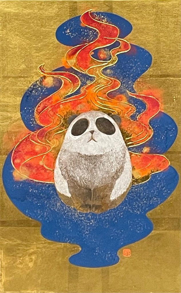 北澤　龍

燃えパンダ

M6号

岩彩