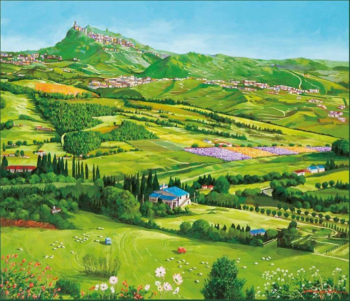 「サンマリノ遠望」(サンマリノ共和国) 10F