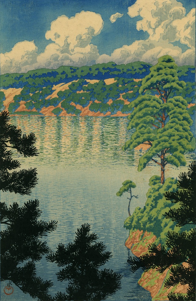 川瀬巴水《秋田空巣沼》昭和2年