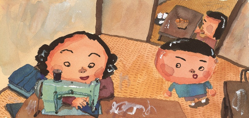 「おかあちゃんがつくったる」原画　2012年　講談社　(c)長谷川義史