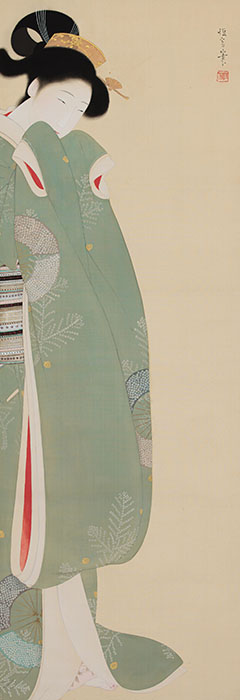 北野恒富《むすめ》大正～昭和時代　福田美術館蔵　通期展示