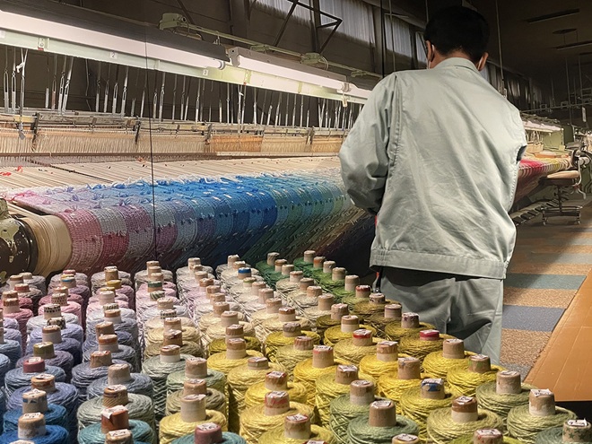 まるで”織工場”にいるような写真を撮影いただけるフォトスポット