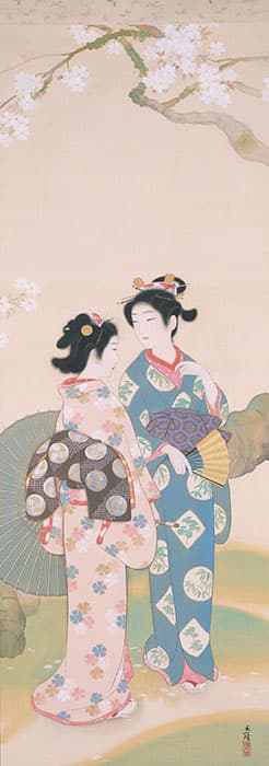 益田玉城「元禄美人」