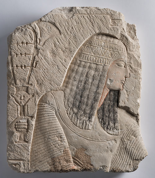 《貴族の男性のレリーフ》前1292～前1075年頃　ブルックリン博物館蔵　Photo:Brooklyn Museum