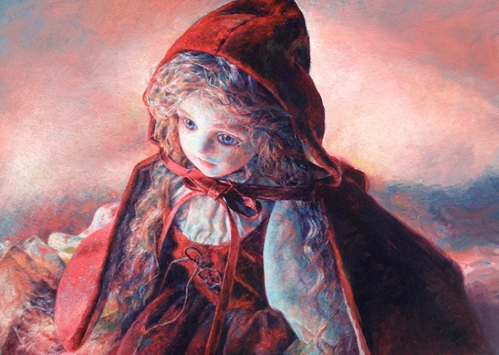 浅村理江 「Little Red」（F4号）