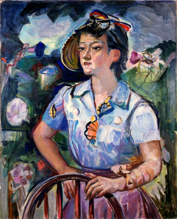 朝　有馬さとえ 1957(昭和32)佐賀県立美術館