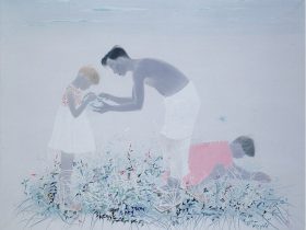 三⾕⼗⽷⼦《朝》1937年　京都市美術館蔵