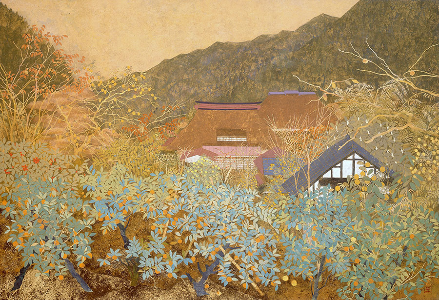 小笠原元《古里》1995年 80.3×116.7cm 第21回春季創画展 成川美術館蔵