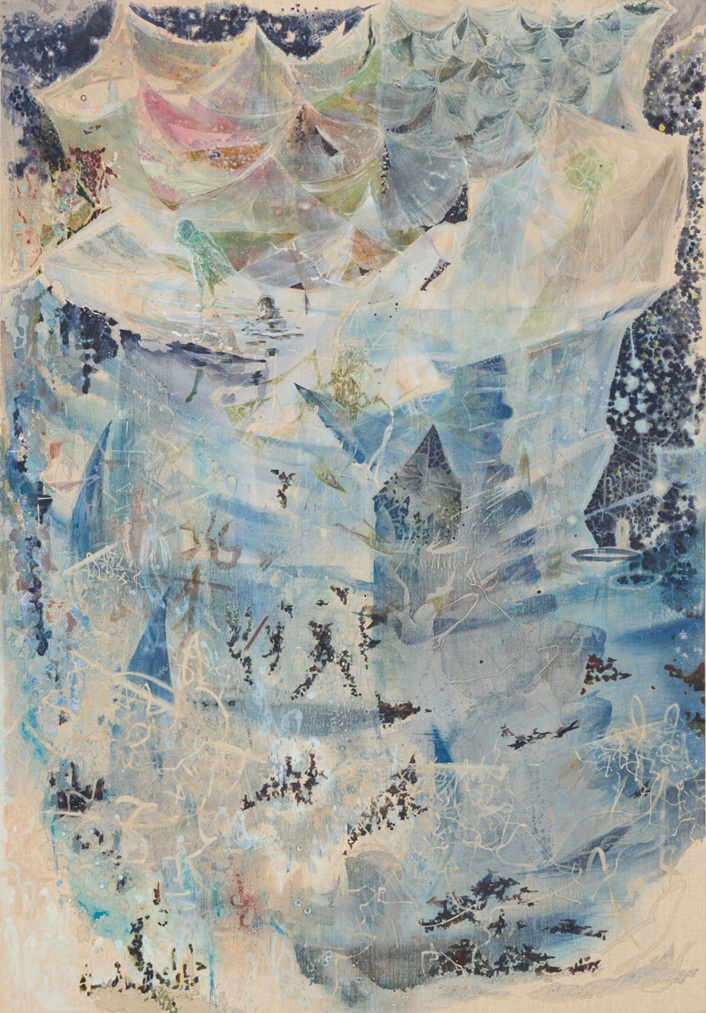 上田暁子《もぐらのように釣りをする》2025年