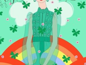 「FEERING LUCKY」 グリッター付アートプリント 47×31.5 ㎝（イメージサイズ）