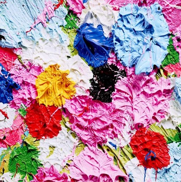 ダミアン・ハースト 「FRUITFUL（SMALL）」 ジークレー（アルミマウント加工） 39 × 39㎝　ED.3308