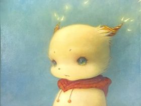 「見つめる（19）」　 アクリル、キャンバス F10号　