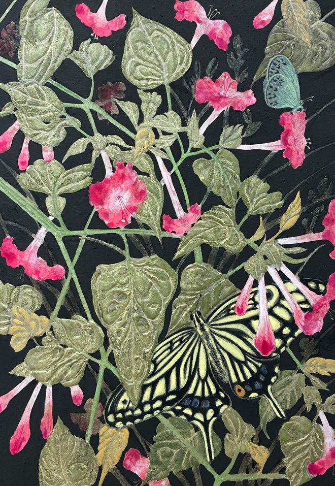 青木 惠「夕化粧と蝶」SM