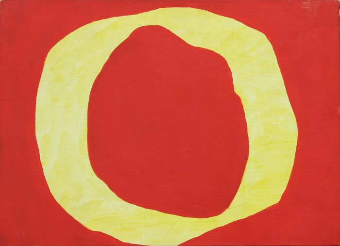 吉原治良 「無題」 24.2×33.5cm 油彩、キャンバス