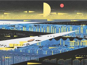 タイトル：「舟歌OP.60より」 サイズ　：20号P　紙本彩色