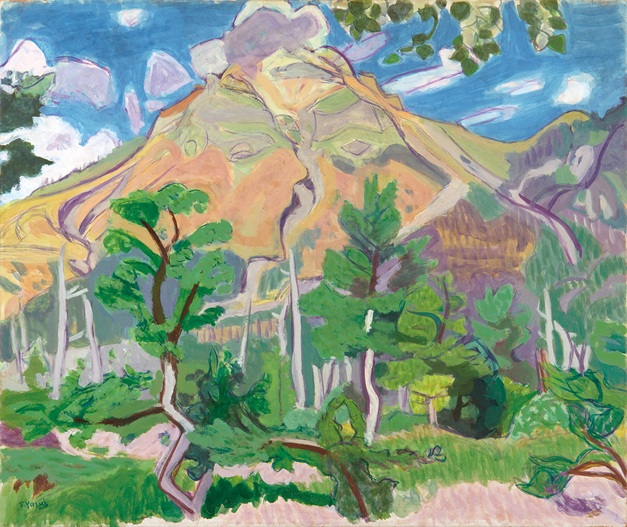 安井曽太郎《焼岳》メナード美術館蔵