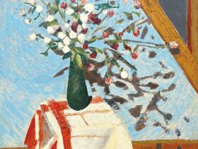 山崎隆夫《花と影の静物》　1938年　油彩、カンヴァス　芦屋市立美術博物館蔵