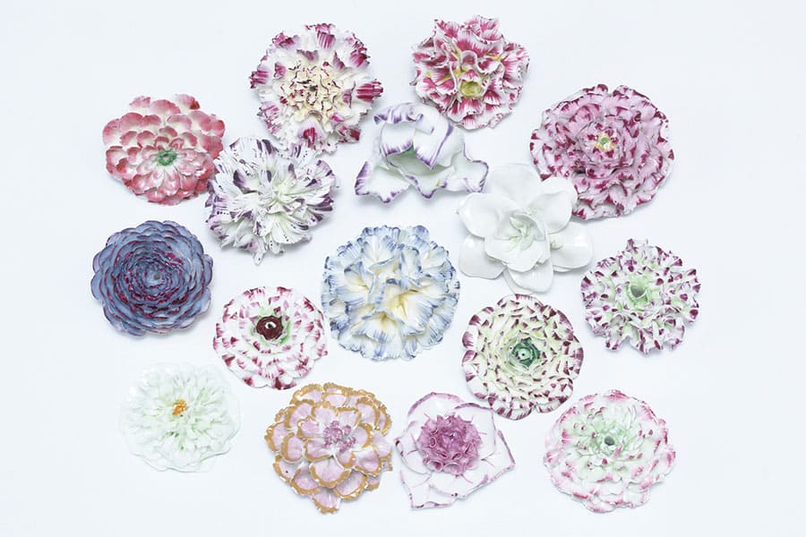 《色絵花》　1750-60年代　個人蔵