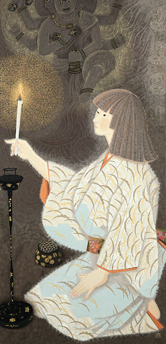 堀川公子　《燈》　昭和60(1985)年　第40回春の院展