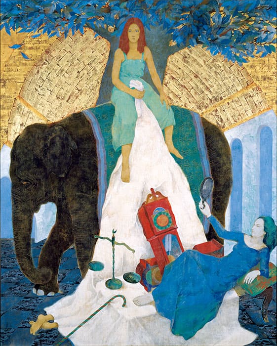 手塚雄二《夢模様》　昭和55年（1980）　東京藝術大学蔵