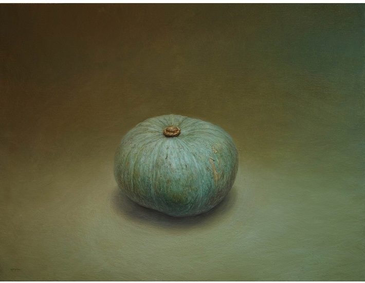 山田啓貴【雪化粧】油彩、P15号