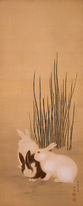 「木賊兎図」 円山応挙筆 天明6年(1786) 静岡県立美術館
【展示期間:10月28日~ 11月24日】