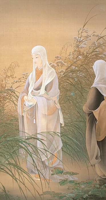 木村武山　「祇王祇女」　明治41年（1908）　永青文庫蔵　※後期展示