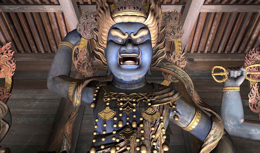 VR映像『金峯山寺』より　製作協力：総本山金峯山寺　製作著作：TOPPAN