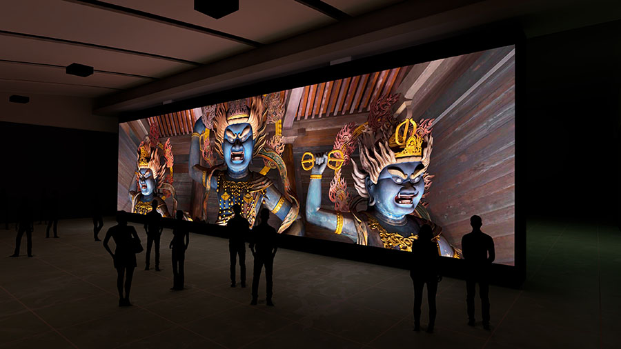 VR映像『金峯山寺』より　製作協力：総本山金峯山寺　製作著作：TOPPAN