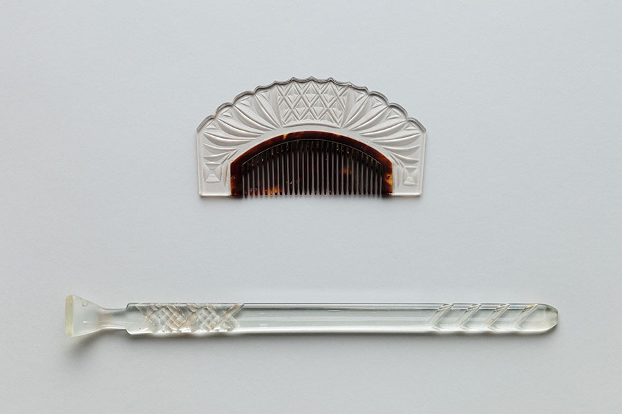 《ギヤマン鼈甲櫛・ギヤマン笄》 澤乃井櫛かんざしコレクション