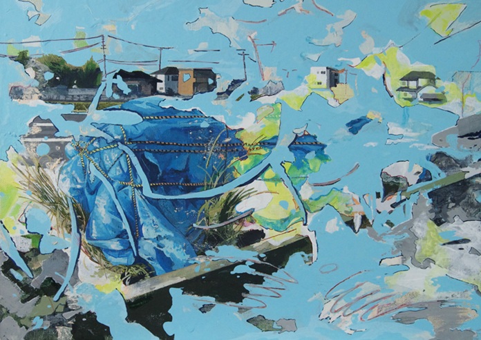 《記憶に傾れ込む》 2023年 作家蔵