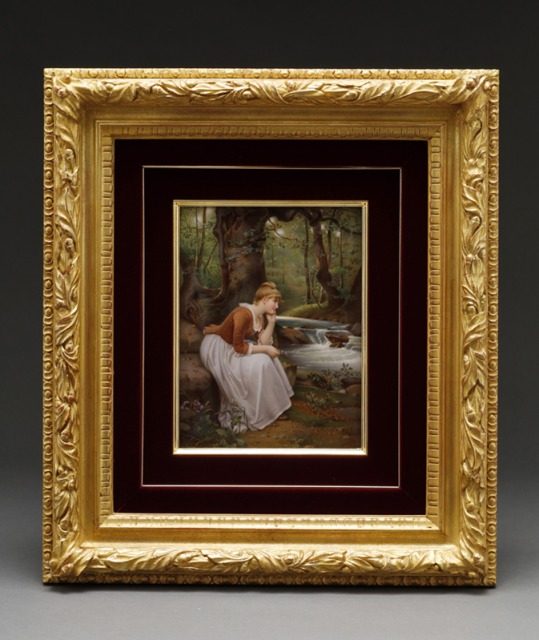 ベルリンK.P.M
「せせらぎ」
画面寸法:縦24×横18㎝
19世紀末頃