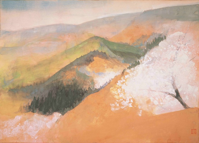 奥村土牛《吉野懐古》1985年　株式会社ヤマタネ 蔵