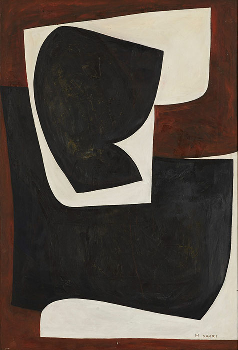 芥川（間所）紗織　《黒と茶》1962年　東京国立近代美術館蔵