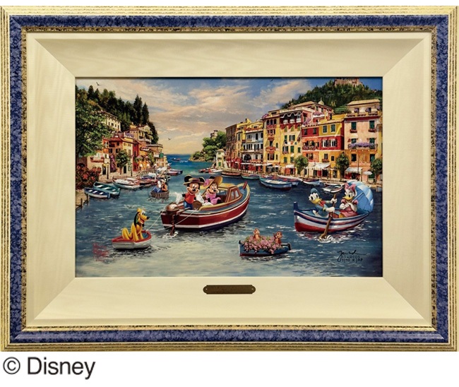 DAK-313「Mickey and Minnie in Italy」
by THOMAS KINKADE Studios
額装サイズH52.5×W68cm