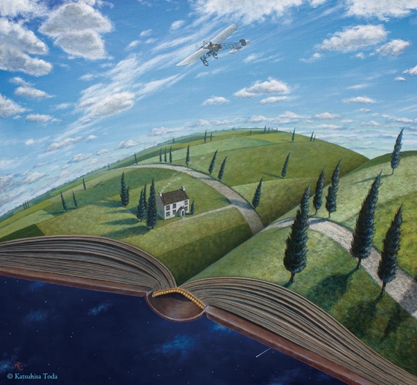 戸田勝久画「空の行方」