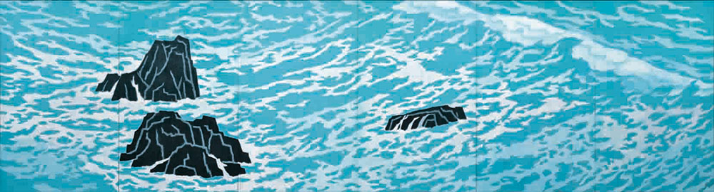 《朝明けの潮 色分け大下図》1967年　長野県立美術館蔵